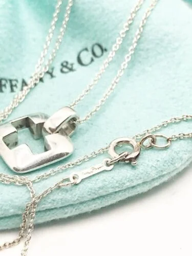 Tiffany & Co. Sterling Silver Roman Cross Necklace 16